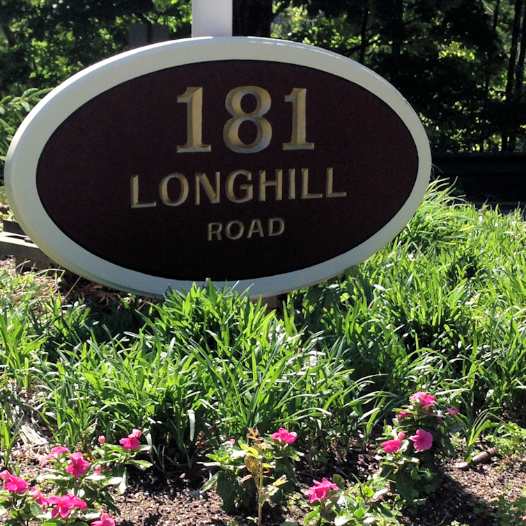 181 Long Hill Road sign at Inwood